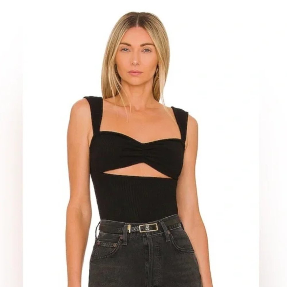 AGolde Black Square Neckline